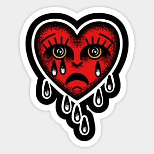 Sad heart Sticker